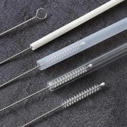 Kit de escova de limpeza de canudo, tubo reutilizável, limpador de tubos, nylon, aço inoxidável, escovas de limpeza longas para garrafas de copo de bebê - Image 2