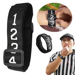 Futebol Árbitro Engrenagem Marcação Equipamento, Numerado Wrist Down Indicador, Sports Match, Pontuação, Suprimentos - Image 2