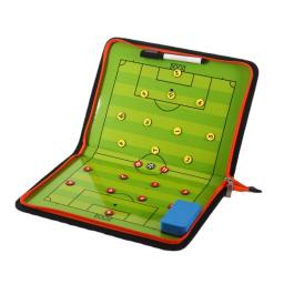 Board treinador tático dobrável com caneta prancheta, zíper magnético, futebol, estratégia - Image 2