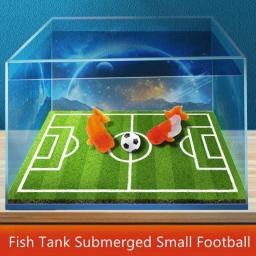 Bola de futebol submersa, brinquedo pequeno para o aquário, treinamento, polo aquático, decoração da paisagem, tamanho s/l, 1pc - Image 2