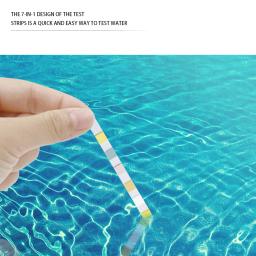 Tiras De Teste De Aquário Multipurpose, Tira De Qualidade Da Água, Kit De Teste Do Tanque De Peixes, Papel De Verificador De Água, 7 em 1 - Image 5