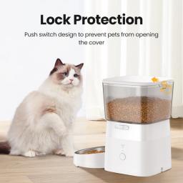 ROJECO-Alimentador Automático Para Cães, Dispensador Inteligente De Comida Para Cães, Controle Remoto WiFi Para Animais De Estimação, Dispensador De Alimentos Secos De Gatos, Acessórios Para Cães - Image 6