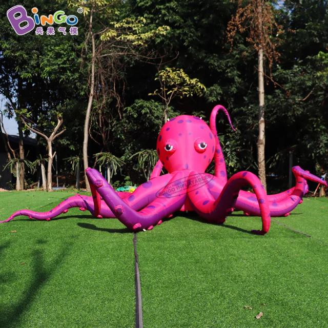Pano de Fundo Inflável de Polvo Gigante com Luzes LED para Decoração de Festas e Palcos Temáticos Marinhos