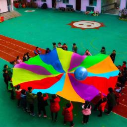 Paraquedas ao ar livre para crianças, Jogos ao ar livre arco-íris, Fun Playground, Kindergarten School Group, Atividades Cooperativas, 2-6m - Image 5
