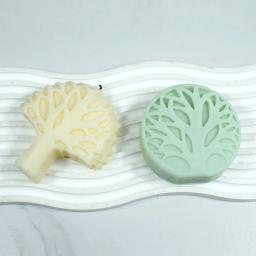 Flat Coral Árvore Silicone Molde, Forma Redonda Árvore, Vida Árvore, Vela, Gesso, Resina Sabão Fazendo Molde, Ferramenta De Cozimento De Chocolate, Decoração Presentes - Image 6