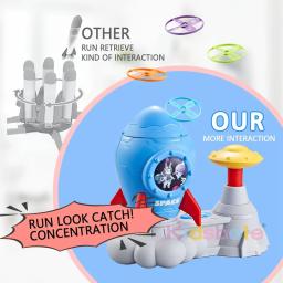 Jogo de captura de borboleta foguete, verão, atividades ao ar livre, brinquedo para crianças pequenas, pedal, catapulta, brinquedo de lançamento - Image 2