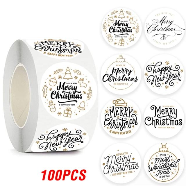 Envelopes Adesivos Natalinos para Presentes e Decorações de Festa - Caixa com 100 a 500 Peças
