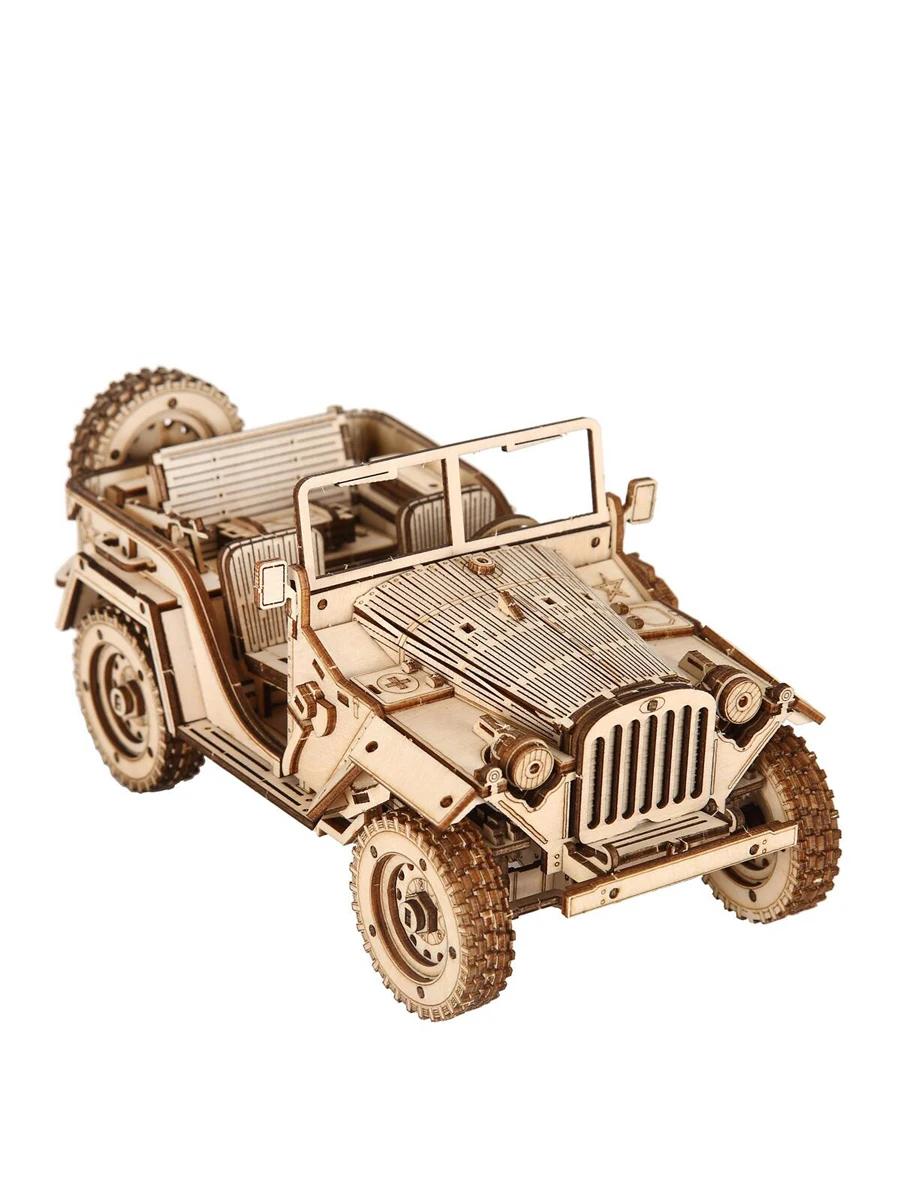 Quebra-cabeça 3D Diy Modelo de montagem de carro de brinquedo de madeira para aniversário adulto Halloween presentes de Natal - Image 1