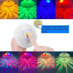 RGB Submersível Flutuante Subaquática LED Light, Disco Light, Glow Show, Piscina, Banheira de Hidromassagem, Spa Lamp, Banheira de Luz - Image 2