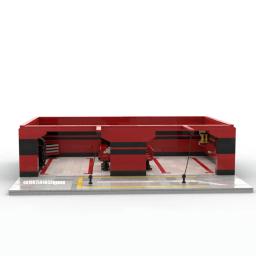 Nova cidade vista de rua moc modular velocidade campeões f1 pitstop garagem modelo blocos de construção diy ideias criativas kidtoy presente aniversário - Image 4