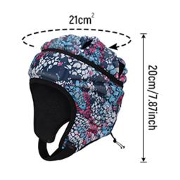 Capacete de rugby ajustável eva acolchoado chapelaria futebol goleiro cabeça macia protetor capacete protetor para unisex jovens adultos - Image 2