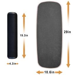 Placa de equilíbrio de madeira de bordo, mais nova placa de equilíbrio fitness para ioga, torção para cintura abdominal, músculos, pernas, rolo de treinamento de equilíbrio - Image 3