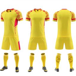 Kit Camisa de Futebol para Homens e Crianças, Uniformes de Treino de Futebol, Adultos e Crianças, Ternos Meninos, Novo - Image 5