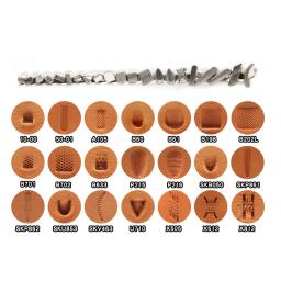 Ferramentas para estampagem de escultura de couro, impressão em couro, Basket Design, Weave Tente Dica, Padrões de couro - Image 1
