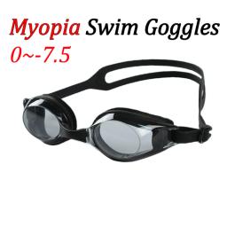 Óculos de natação Myopia para homens e mulheres, óculos infantis para piscina, esporte aquático, óculos impermeáveis, anti nevoeiro, proteção UV, óculos ópticos - Image 1