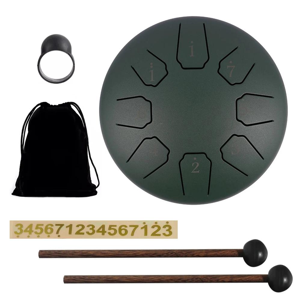 Instrumentos de Percussão com Saco e Baquetas, Instrumentos de Cura Som, Chuva Chime, Meditação Yoga, Presente Único, 6 ", 8 Notas - Image 1