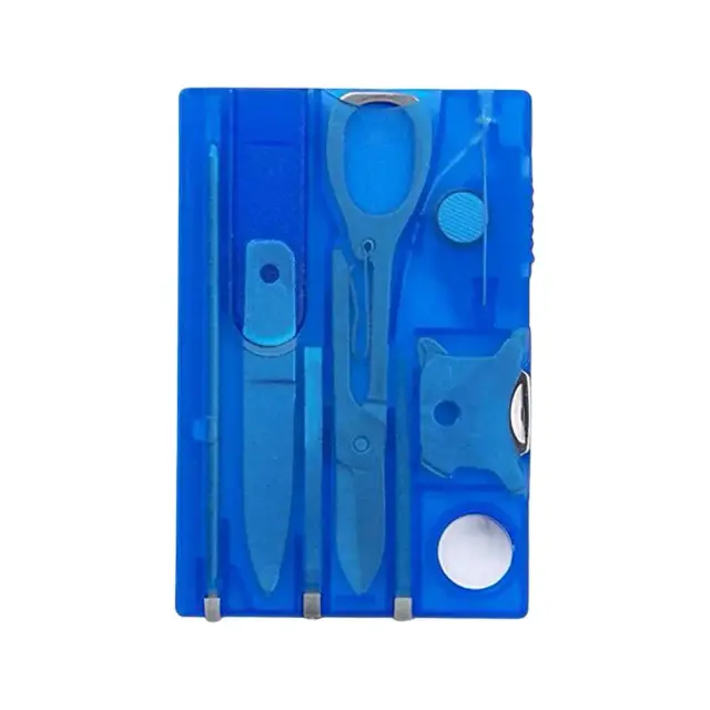 Multitool de Emergência Portátil: Cartão de Crédito Multifuncional com 8 Ferramentas para Camping