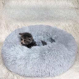 Almofada de aquecimento redonda para pet, cama do cachorro, gato canil suprimentos, inverno - Image 3