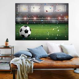Campo de futebol grama tema fundo meninos chá de bebê festa de aniversário decoração banner vinil fotografia pano de fundo photo studio adereços - Image 3