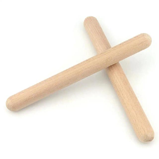 Baquetas de madeira para crianças - instrumento de percussão fácil e divertido para música e ritmo