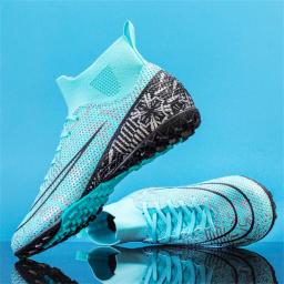 Botas de futebol dos homens sapatos de futebol crianças fg/tf sapatos de treinamento adolescentes anti-deslizamento esportes chuteiras botas crianças tênis ao ar livre - Image 3