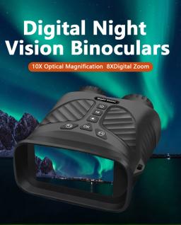 Binóculos Zoom Digital com Câmera Embutida, 8X, Câmera de Caça, Foto HD e Vídeo, Dispositivo Infravermelho Noturno, Bateria 2500mAh, DT39 - Image 1