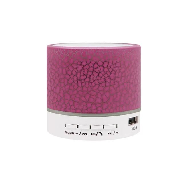 Mini Alto-Falante Bluetooth Portátil com Subwoofer, Luzes de 7 Cores e Design Compacto