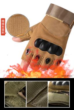 Luvas de motocicleta meio dedo completo para homens e mulheres, proteção contra juntas, esportes, ciclismo, bicicleta, bicicleta, caça, tiro - Image 4