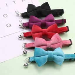 Ajustável Bow Bell Coleiras para Animais de Estimação, Multicolor Pet Coleiras, Suprimentos Bonitos, Acessórios Dressing Tool, Novo - Image 1