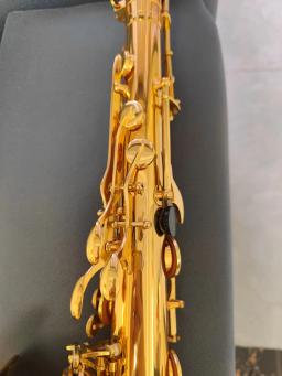 Saxofone profissional com gravação profunda, latão banhado a ouro, SaX Jazz instrumento, de alta qualidade, 62 B-flat - Image 3