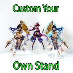 Anime figura claro personalizado acrílico suporte modelo placa transparente impressão holográfica mesa decoração sinal chaveiro presentes de aniversário animal de estimação - Image 1