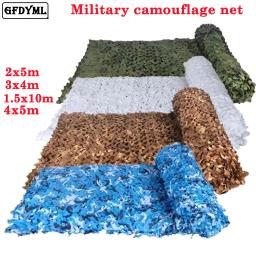 1.5m x 1 4m x 5m militar camuflagem redes branco azul bege deserto para caça escondendo malha exterior toldo jardim sombreamento gazebo - Image 1