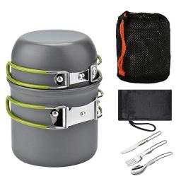 Kit Prático de Panelas de Acampamento Dobrável, Multifuncional, Kits de Panelas para Piquenique, Alumina Dura, Economize Espaço para Caminhadas Piquenique Viagem - Image 5
