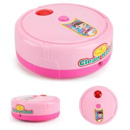 Música elétrica varrendo robô para crianças, Dollhouse aspirador, máquina de limpeza, fingir jogar brinquedo presente - Image 3