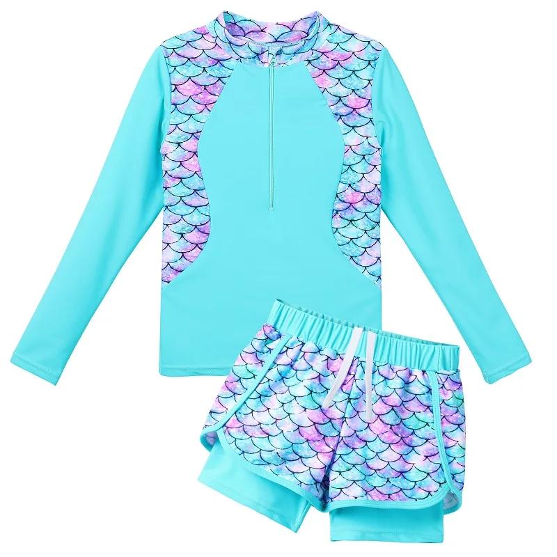 BAOHULU-protetor solar Rash Guard maiô para crianças, moda praia, verão, esportes aquáticos, terno de surf, UPF 50 + UV - Image 1