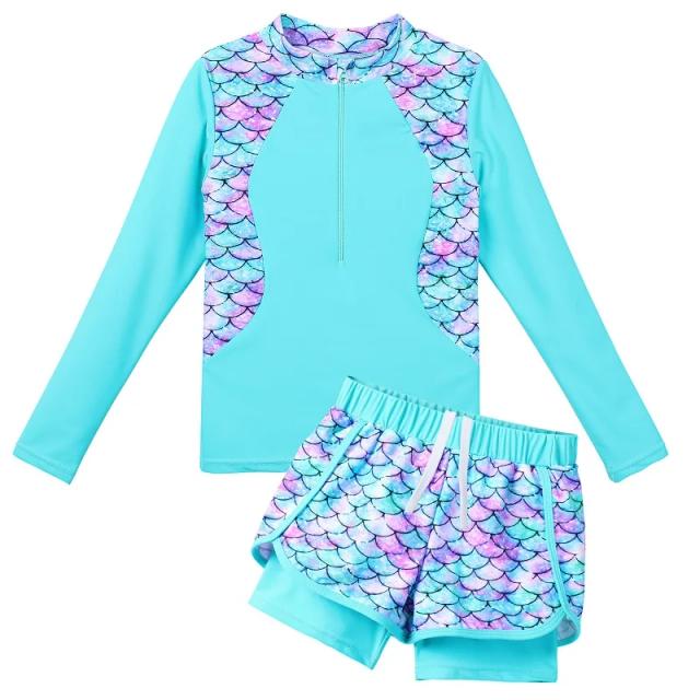 Maiô Protetor Solar Rash Guard Infantil para Praia e Esportes Aquáticos com UPF 50+