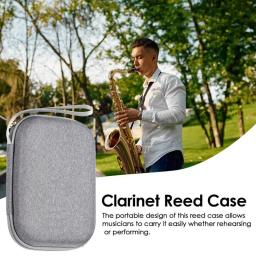 Saxofone Reeds Case, Clarinete Reed Armazenamento Guarda, Shockproof Bag, Drop Proof, Grande Capacidade, 20 pcs - Image 2