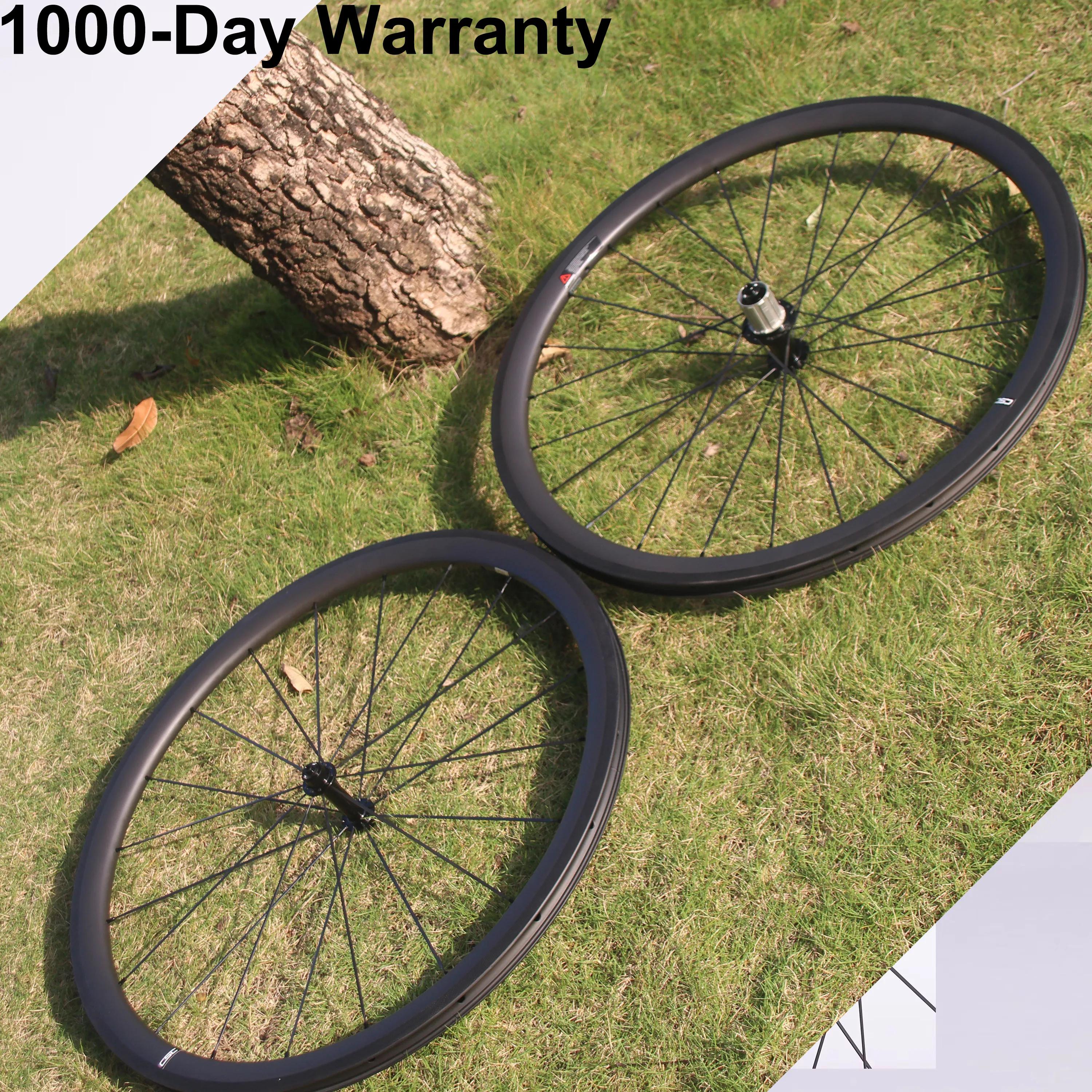Conjunto de rodas de carbono para bicicleta de estrada CSC 700C 33/35/38/50/60/88mm Clincher Tubeless rodas de carbono 4 trinquete 54T para bicicleta de corrida - Image 1