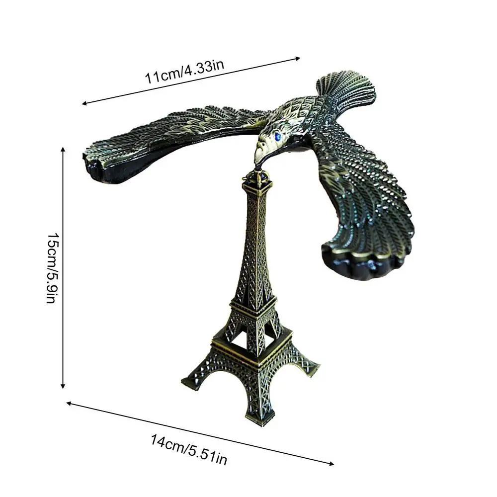 Decoração de escritório liga e-iffel torre modelo balanceado pássaro prop equilíbrio águia gravidade pássaro estatuetas em miniatura brinquedo decoração - Image 1