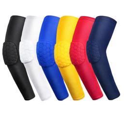 WOSWEIR 1 PC Honeycomb Basquete Cotovelo Suporte Pads Brace para Fitness Protector Mangas de Compressão Braço Elástico Voleibol - Image 1