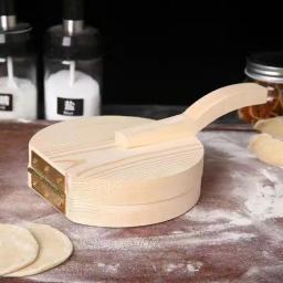 Molde De Pele De Bolinho De Prensagem De Madeira, Noodle Bun Press Tool, Bolinho De Bolinho Wrapper, Fazendo Pão Cozinhado, Acessórios De Cozinha De Pastelaria - Image 5