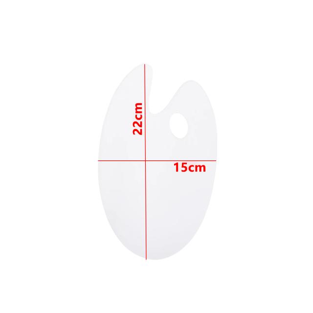 Kit Completo de Paleta Acrílica Transparente para Pintura a Óleo e Guache com Bandeja de Mistura e Palete Mista Portátil para Artistas