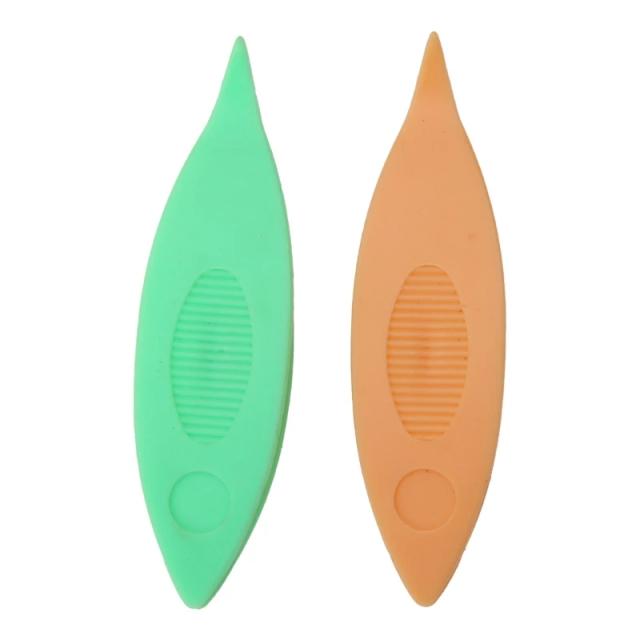 Conjunto de Lançadeira de Plástico com 2 Peças para Renda Manual - Ferramenta Artesanal Nova