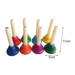 Kids 'Diatonic Metal Hand Percussion Bells, Brinquedos Musicais, Crianças, Crianças, Fontes do partido, Coro, Feriado, 8x - Image 6