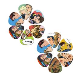 Acoustic Cartoon Guitar Paddles, Escolhas de guitarra acústica, Acessórios para Instrumentos Musicais, 0.46mm, 0.71mm, 1.0mm, Novo, 10pcs - Image 2