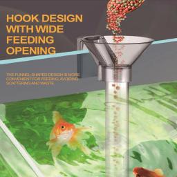 Aquário peixe alimentador tubo kit multifuncional grande capacidade dispensador de alimentos para aquário tanque de peixes - Image 2