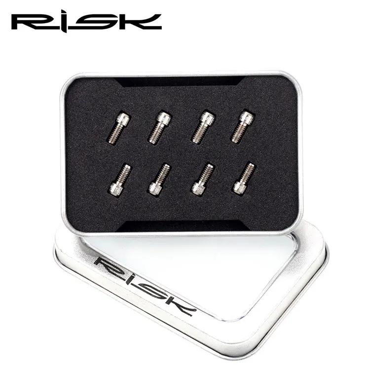Parafusos anti-derrapantes para bicicleta de montanha, liga de titânio, mtb, mtb, m4 x 8mm, xc am dh, m4 x 8mm, 8 peças - Image 1