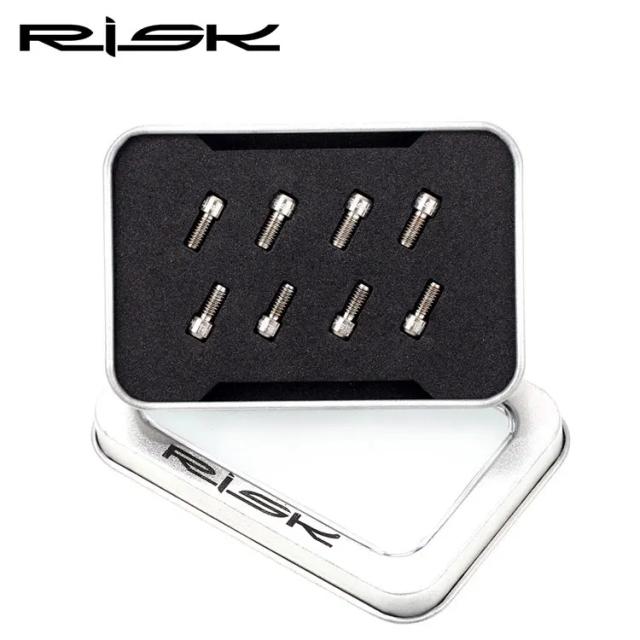 Parafusos Antiderrapantes de Titânio para Bicicletas de Montanha - M4 x 8mm, Conjunto com 8 Peças Ideal para XC e DH