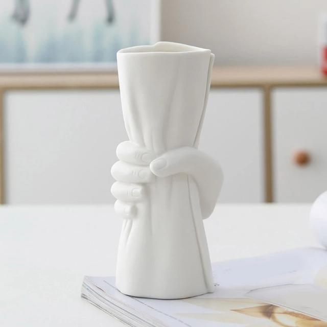 Molde de Silicone para Vaso de Flores em Estilo Nórdico - Faça Você Mesmo com Artesanato em Cimento