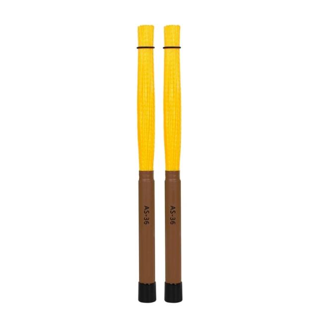 Conjunto de Escovas para Baquetas com Hastes de Nylon - Acessório Ideal para Tambor e Instrumentos Musicais